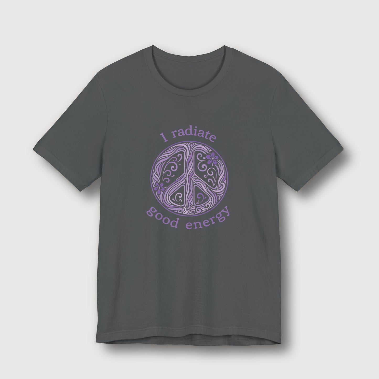 I Radiate Good Energy - Purple Peace Sign