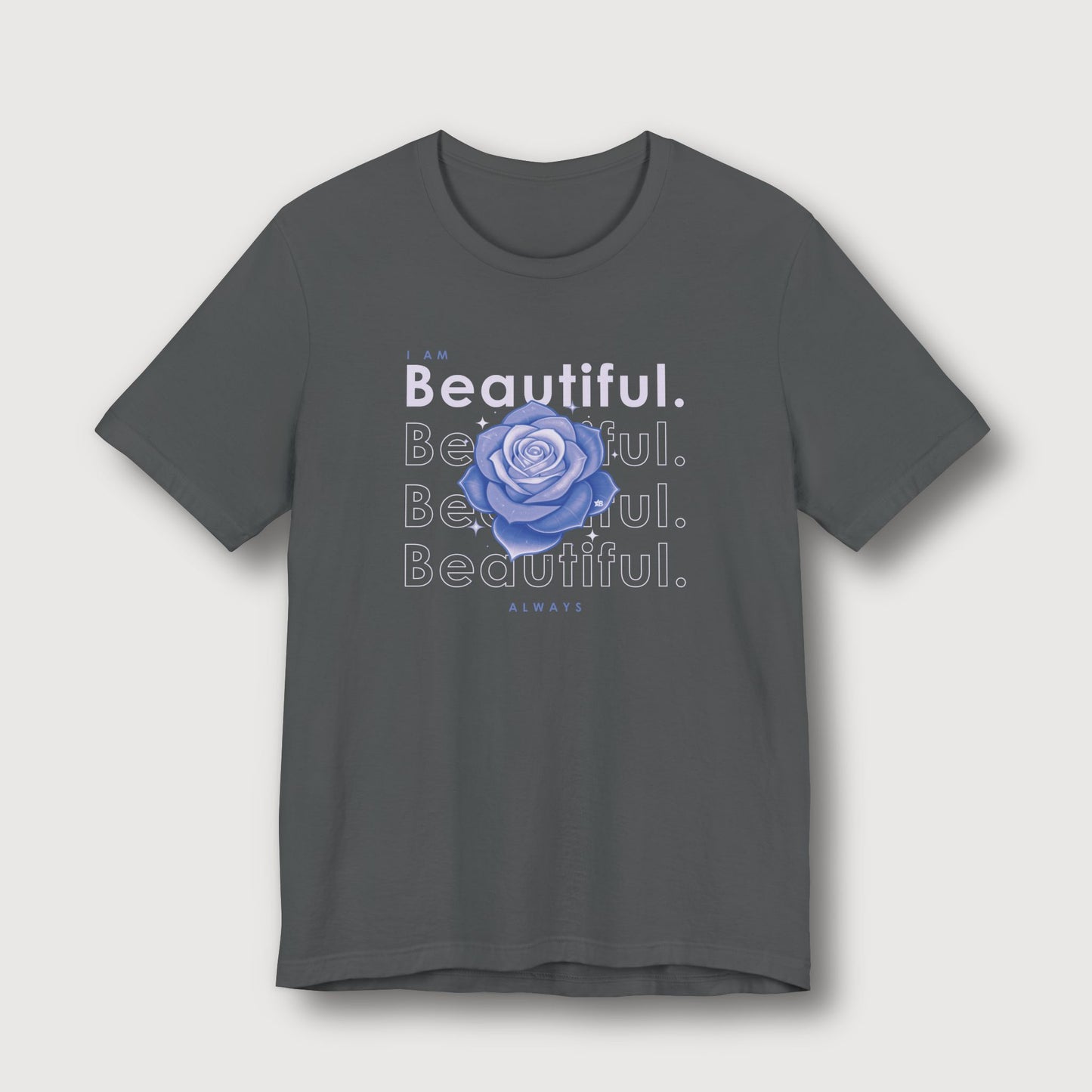 I am Beautiful - Lavender Blue Flower