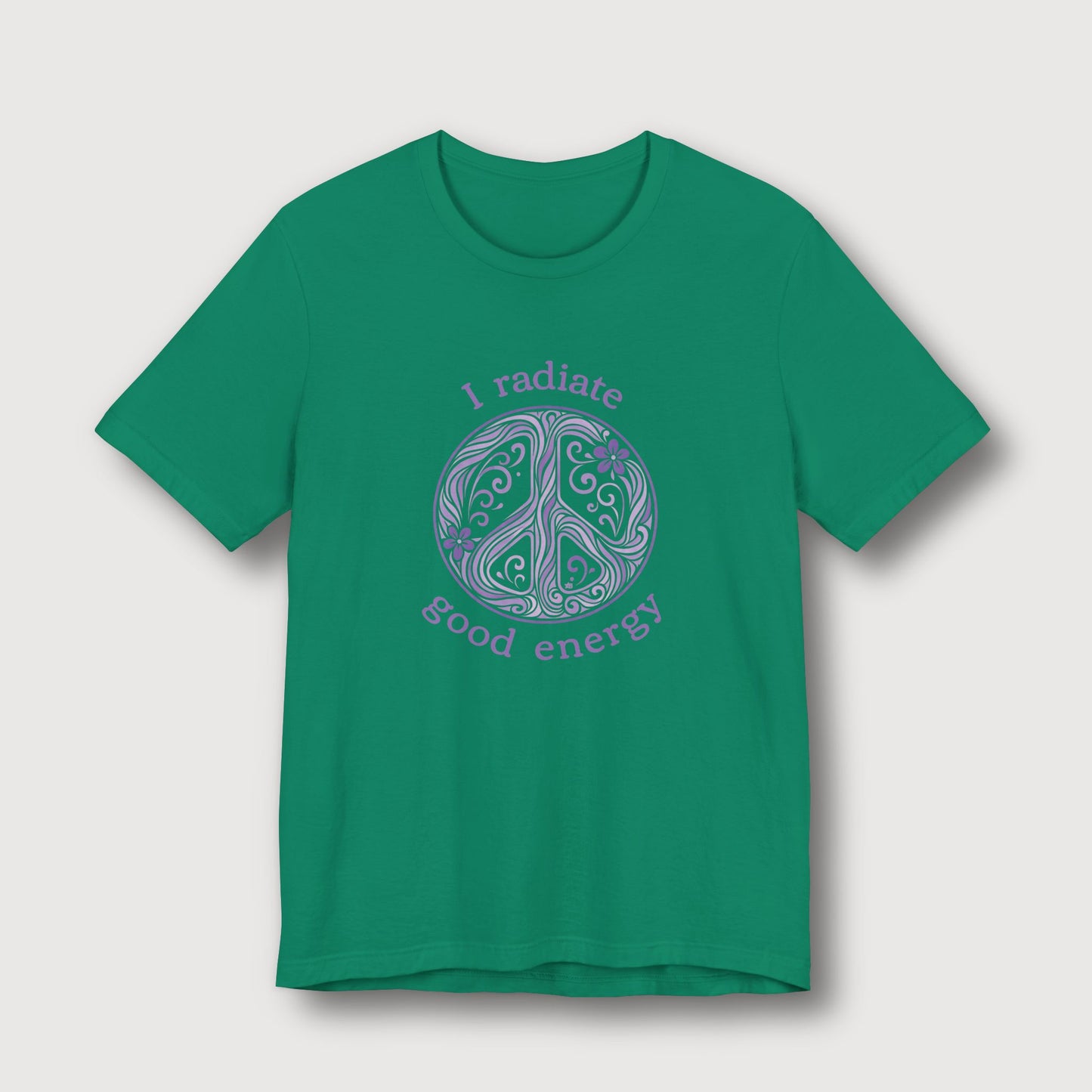 I Radiate Good Energy - Purple Peace Sign