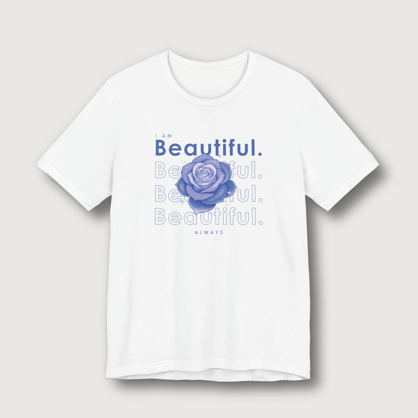 I am Beautiful - Lavender Blue Flower