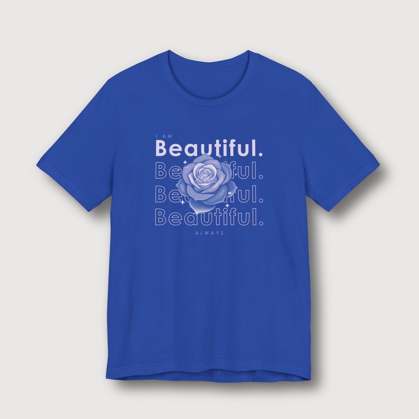 I am Beautiful - Lavender Blue Flower