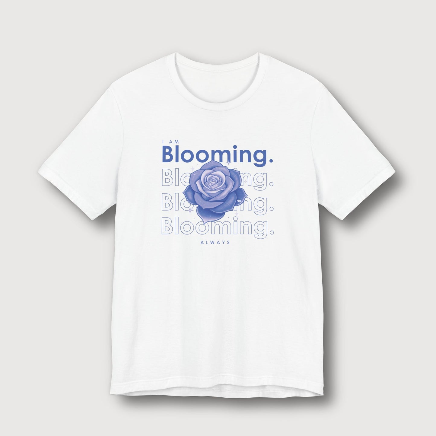 I am Blooming - Lavender Blue Flower