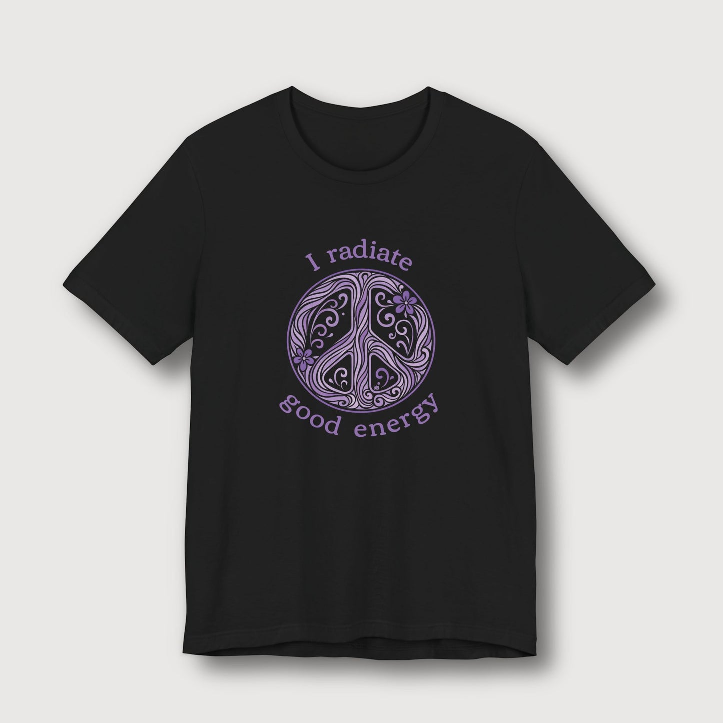 I Radiate Good Energy - Purple Peace Sign