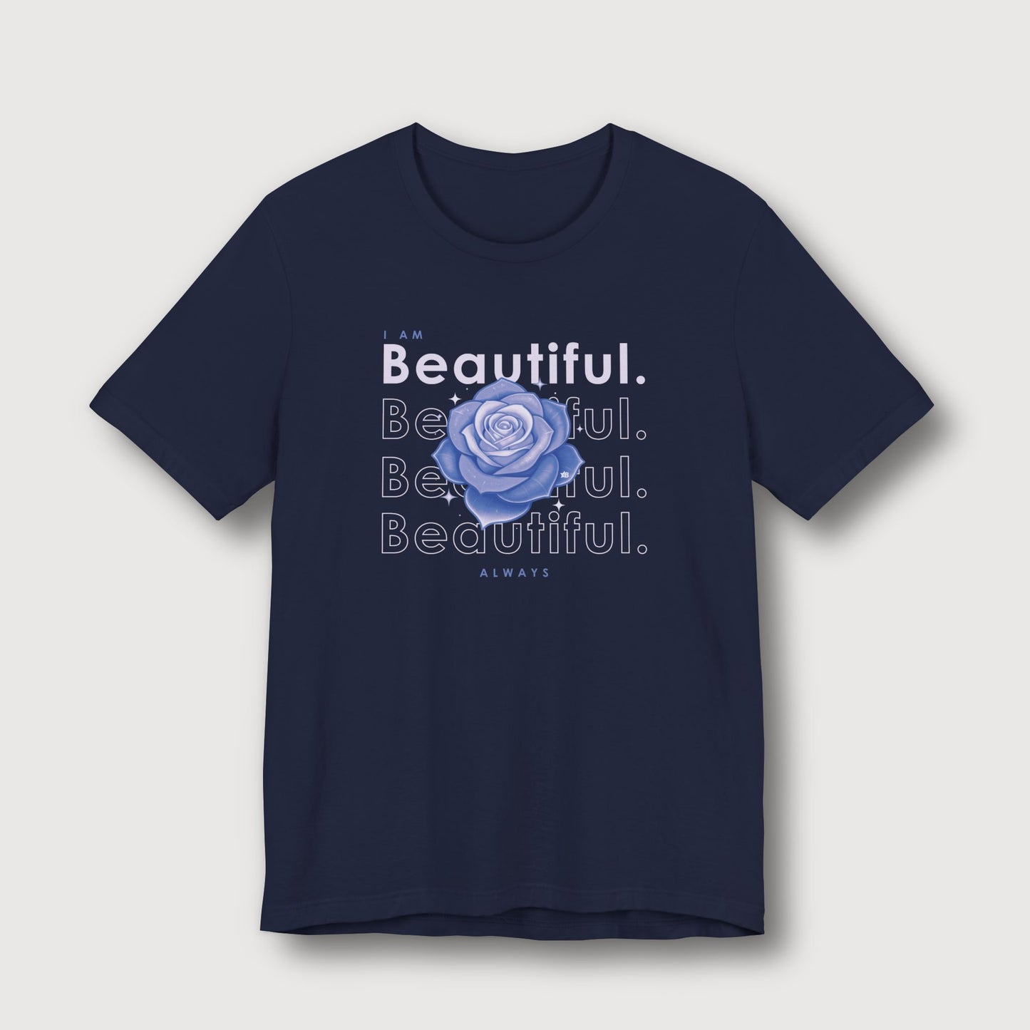 I am Beautiful - Lavender Blue Flower