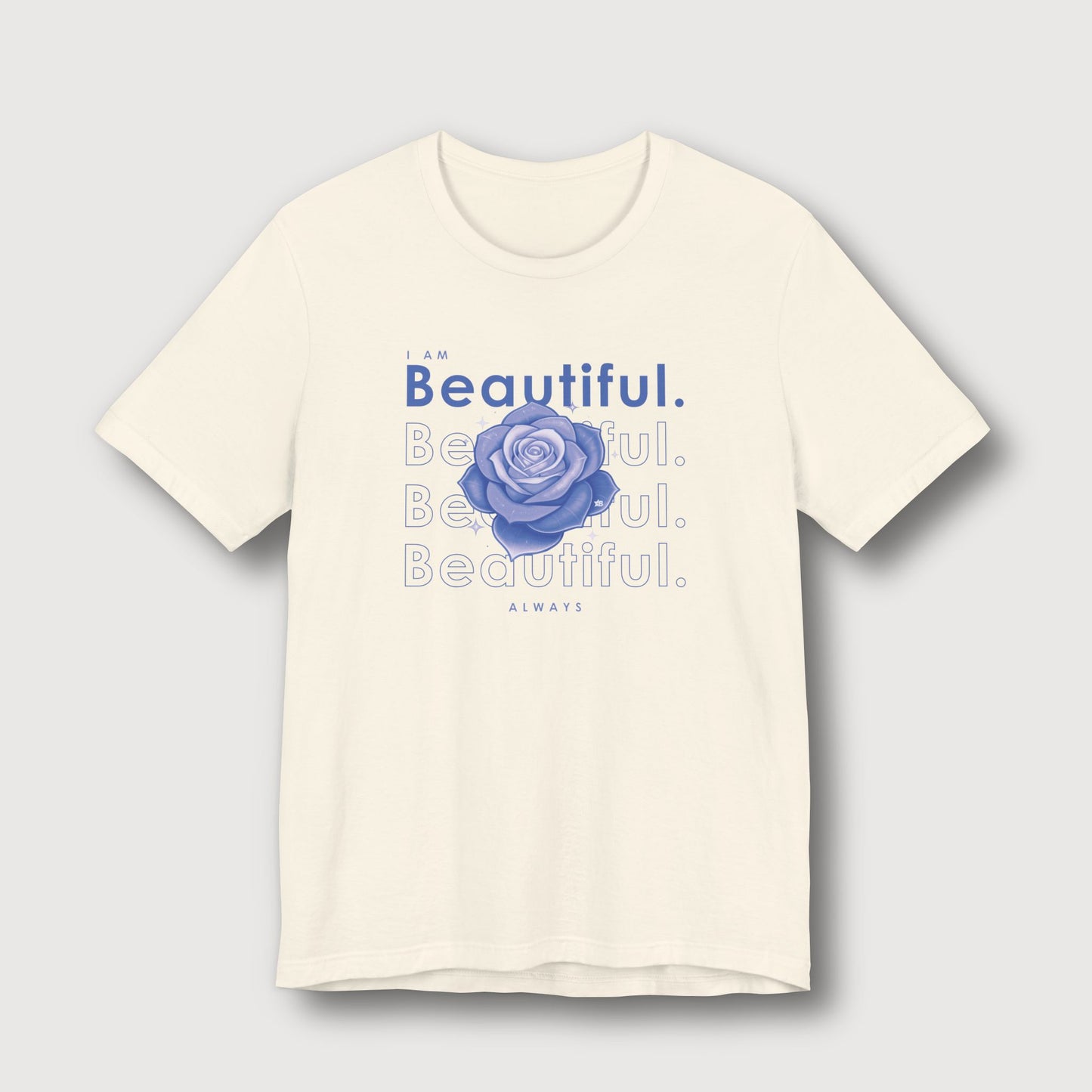 I am Beautiful - Lavender Blue Flower