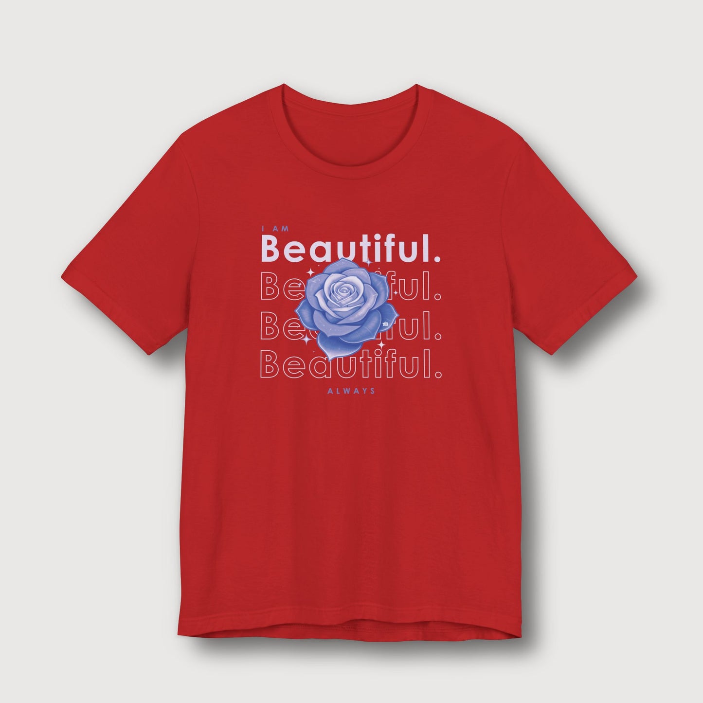 I am Beautiful - Lavender Blue Flower