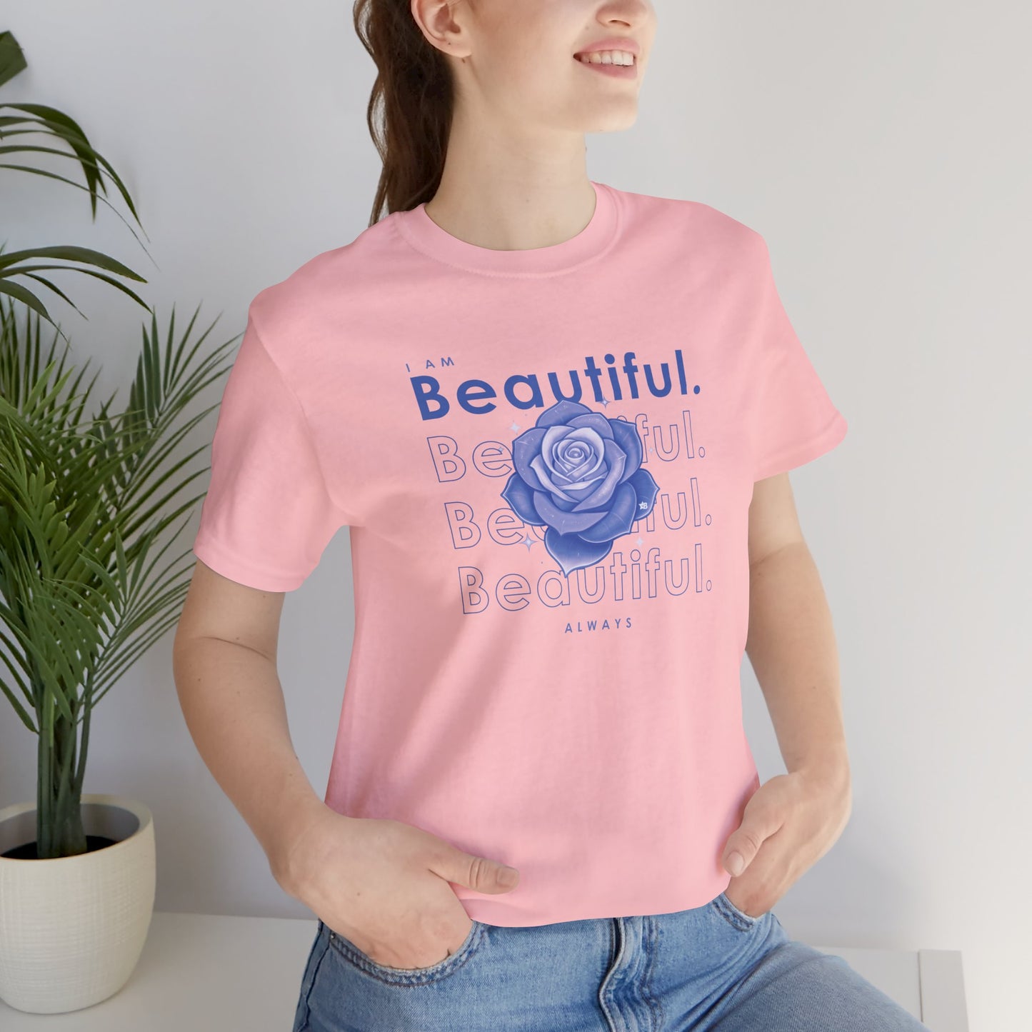 I am Beautiful - Lavender Blue Flower