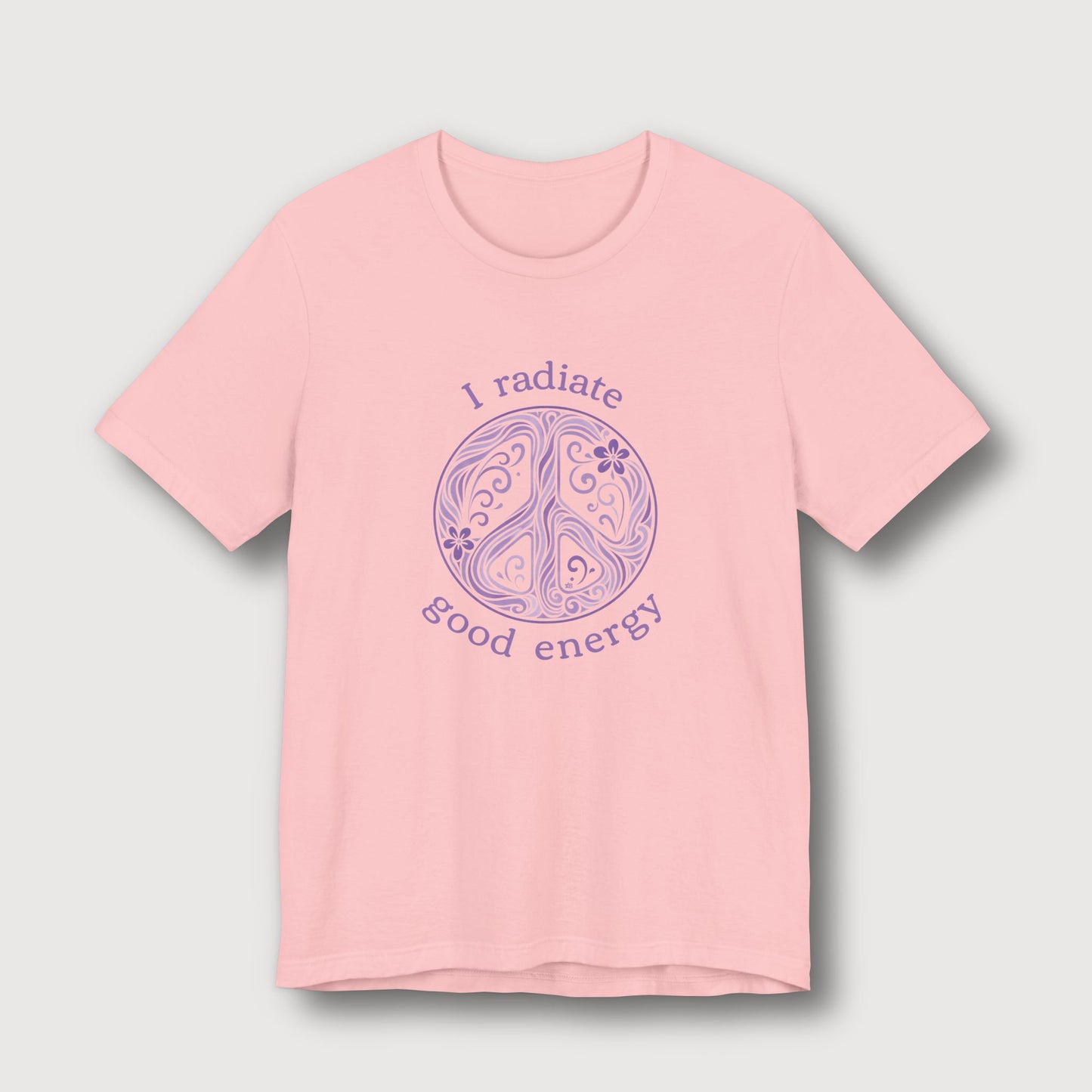 I Radiate Good Energy - Purple Peace Sign