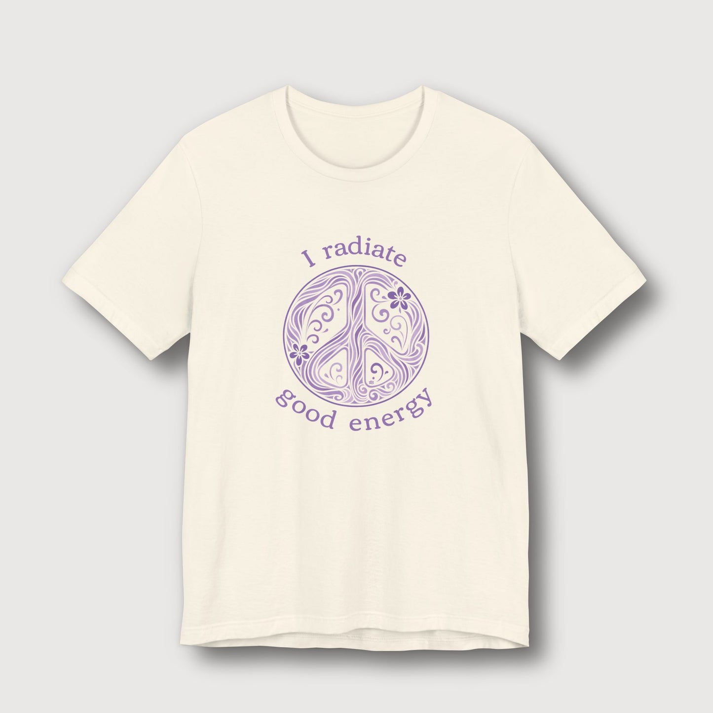 I Radiate Good Energy - Purple Peace Sign