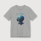 I'm Fine... - Blue Skull - T-Shirt