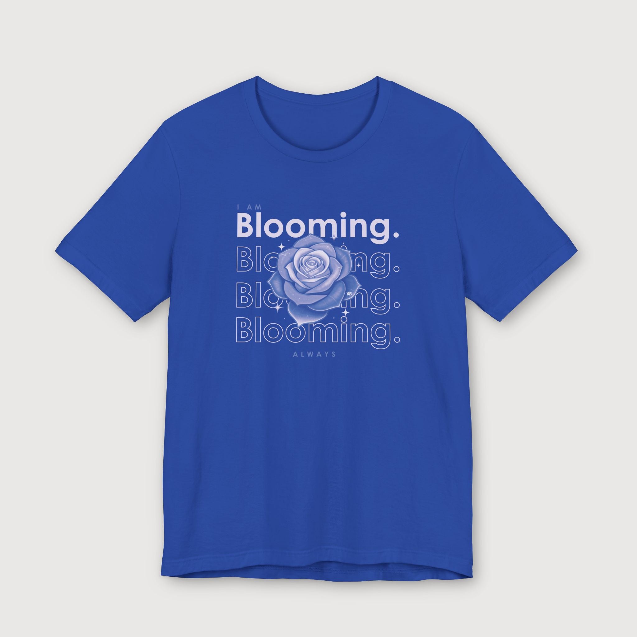 I am Blooming - Lavender Blue Flower - T-Shirt