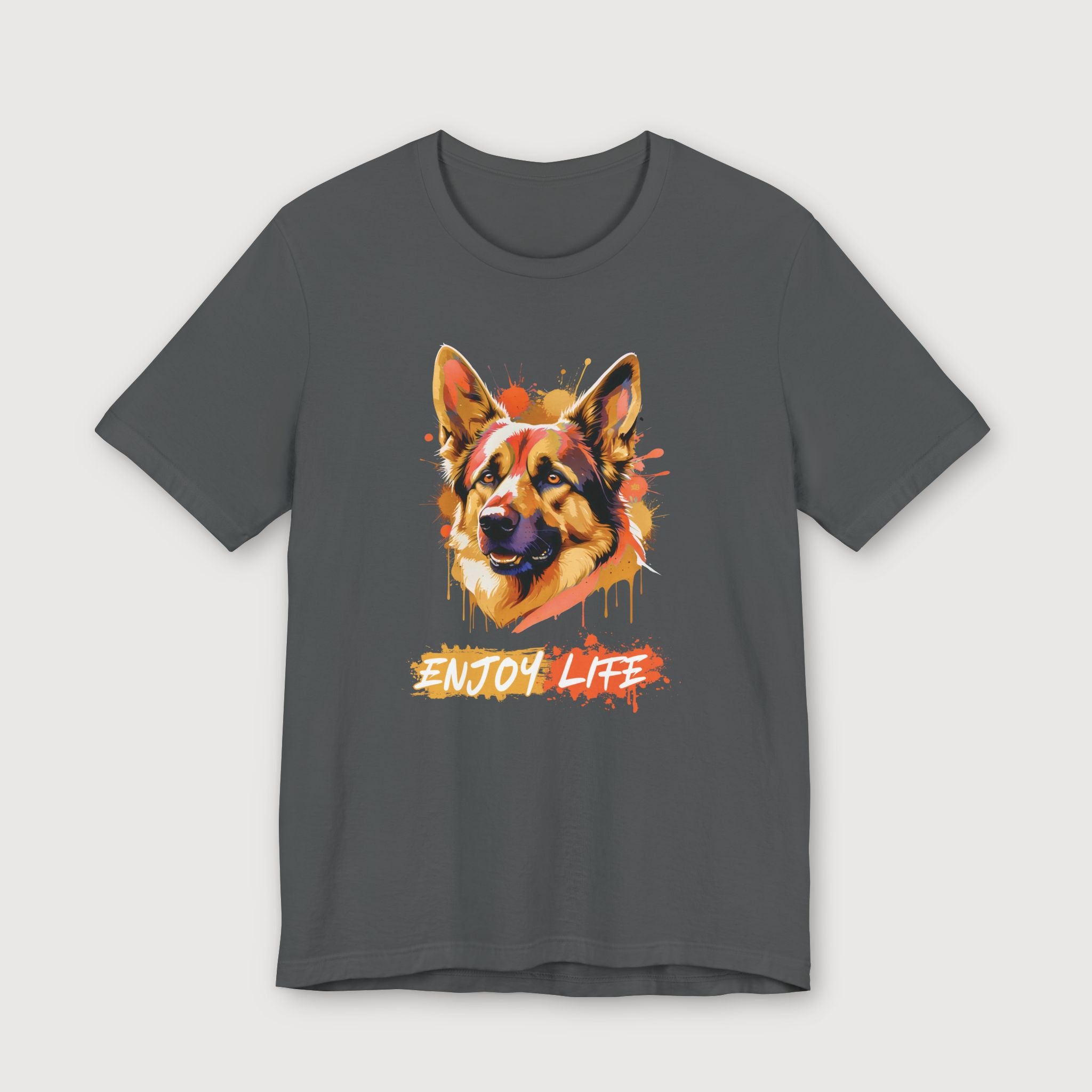 Enjoy Life - Orange Dog - T-Shirt