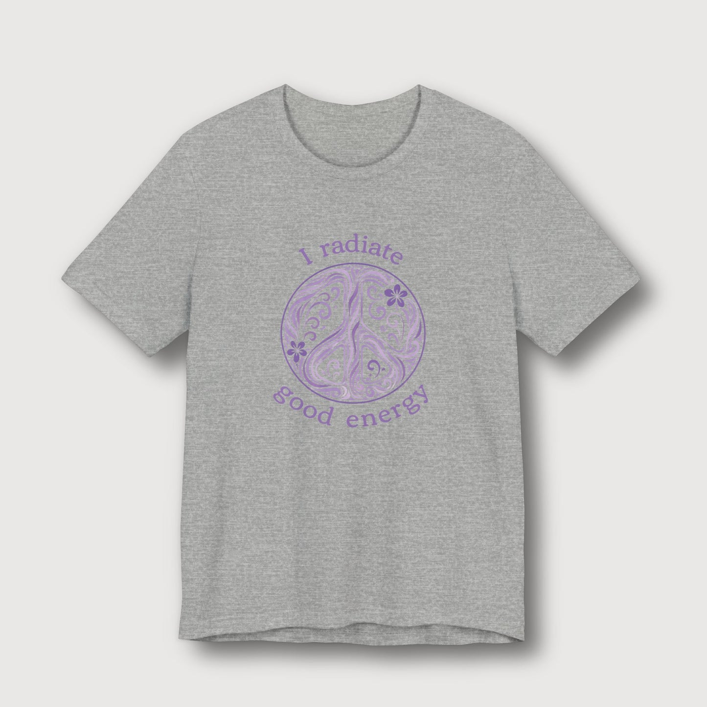 I Radiate Good Energy - Purple Peace Sign