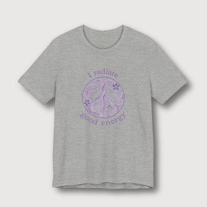 I Radiate Good Energy - Purple Peace Sign