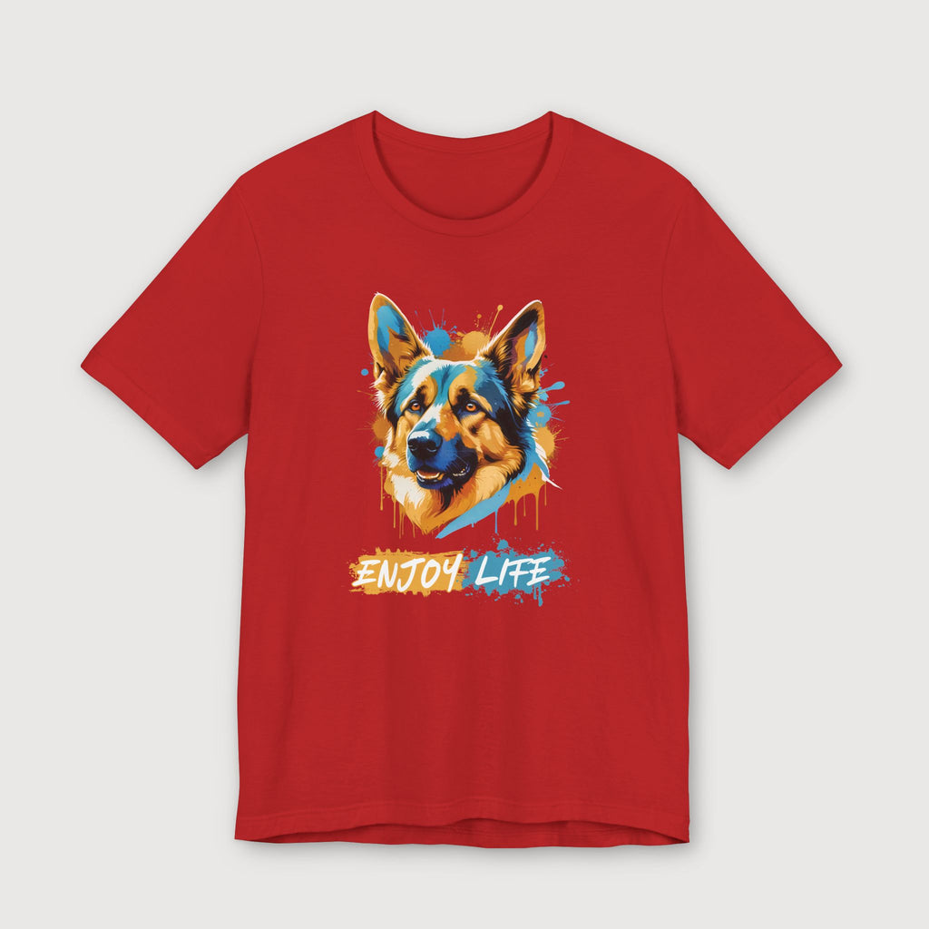 Enjoy Life - Blue Dog - T-Shirt