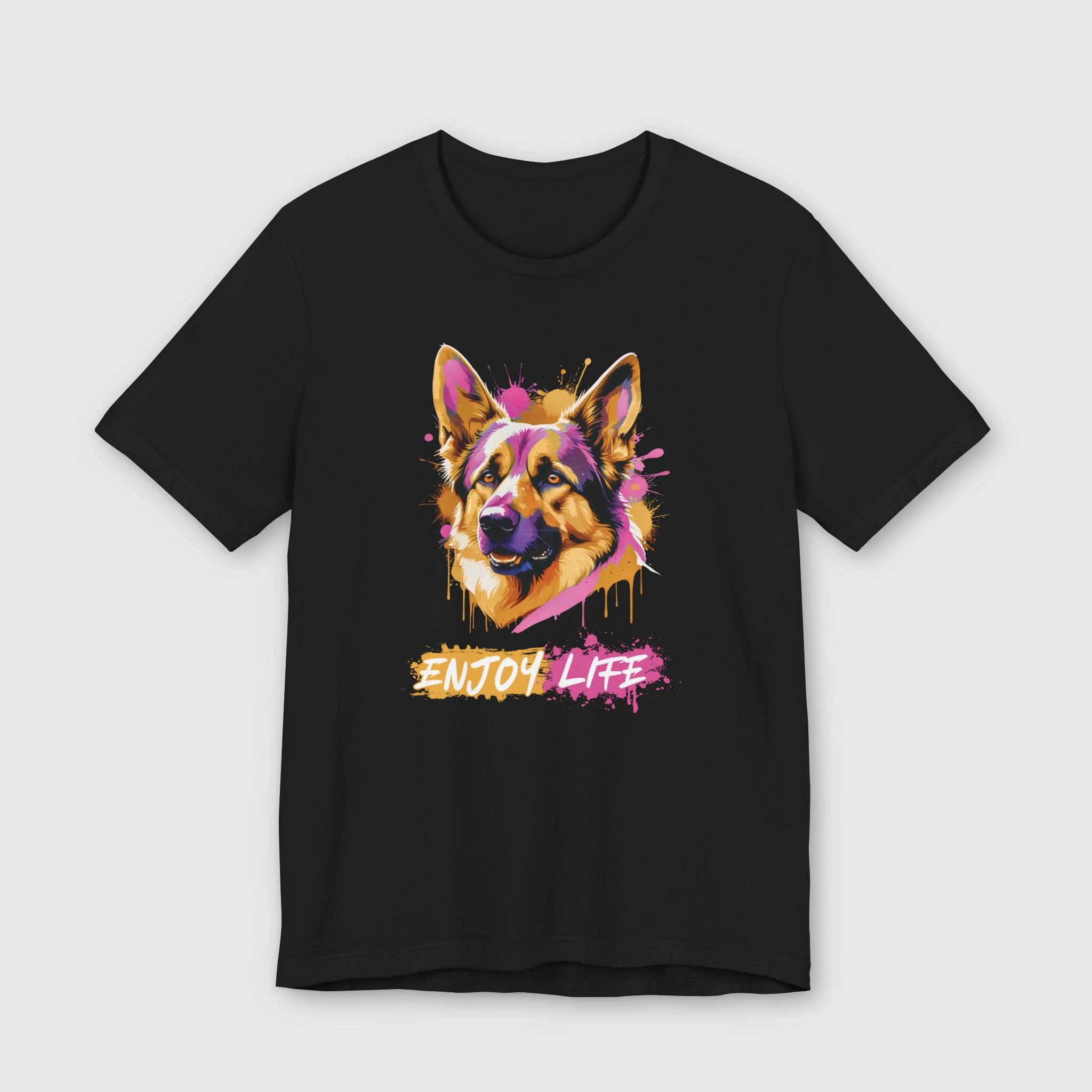 Enjoy Life - Pink Dog - T-Shirt