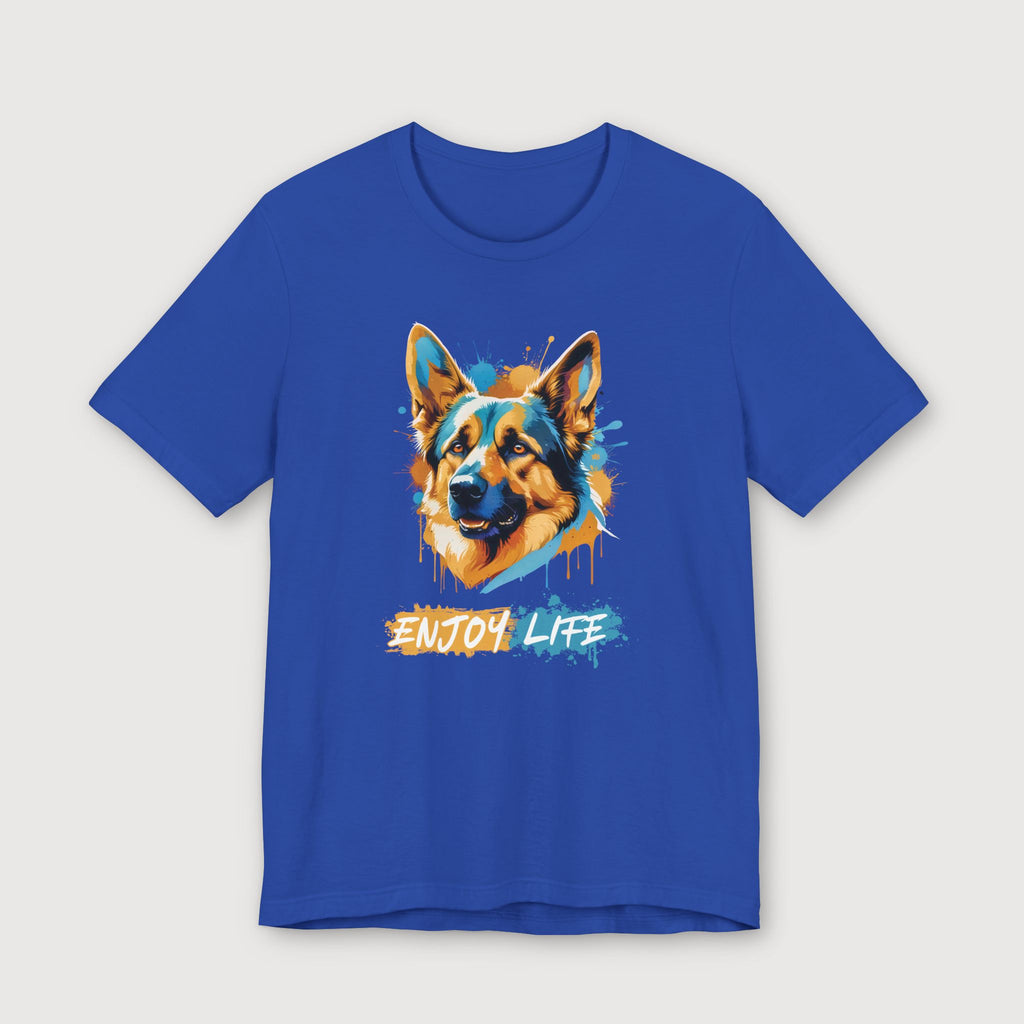 Enjoy Life - Blue Dog - T-Shirt