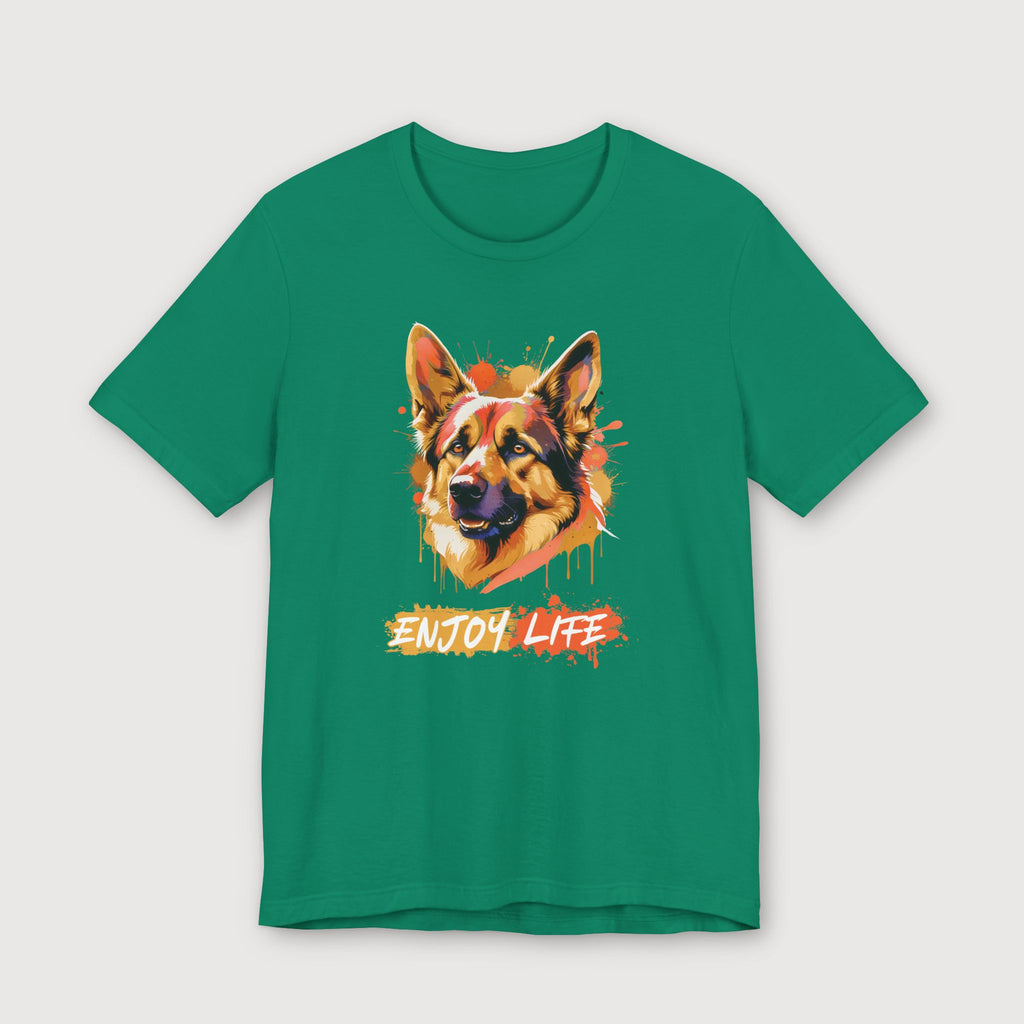 Enjoy Life - Orange Dog - T-Shirt