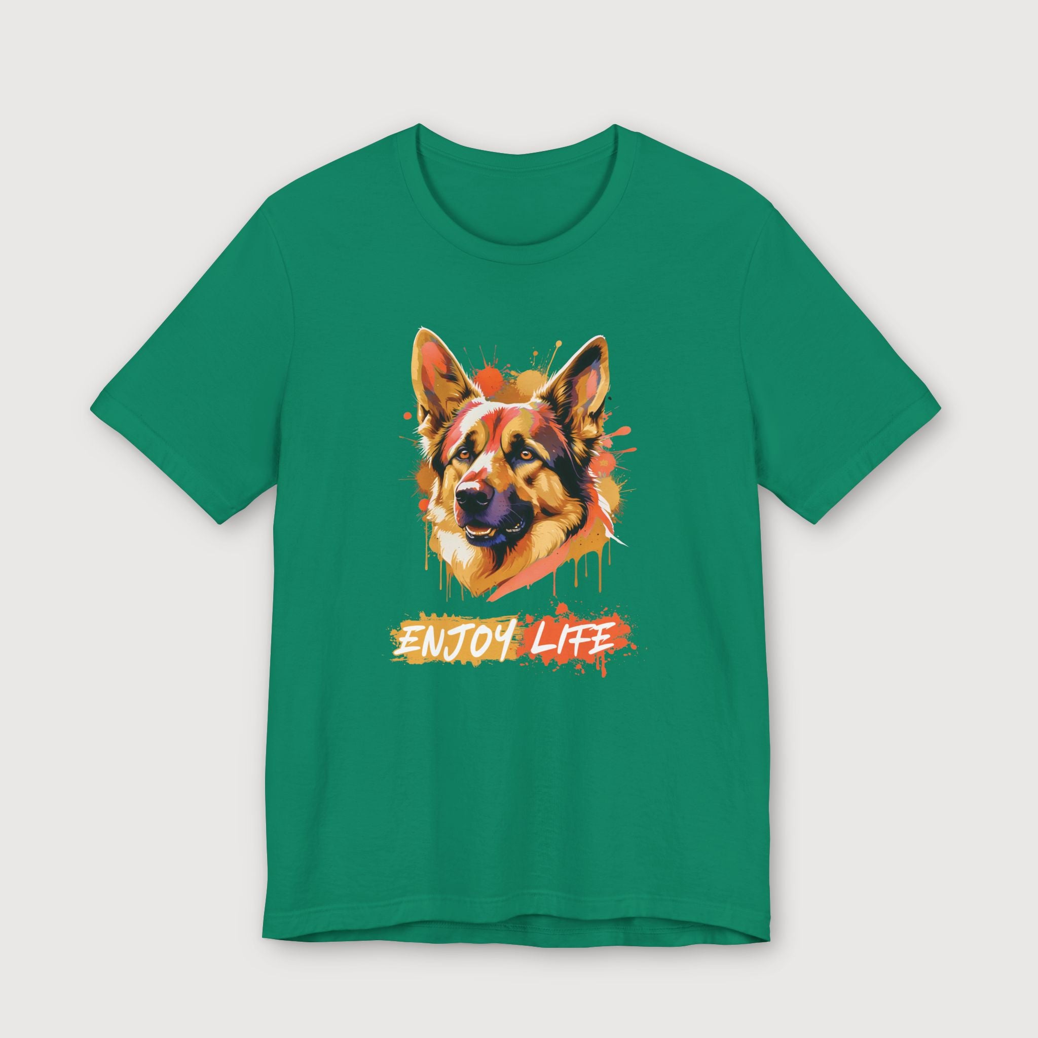 Enjoy Life - Orange Dog - T-Shirt