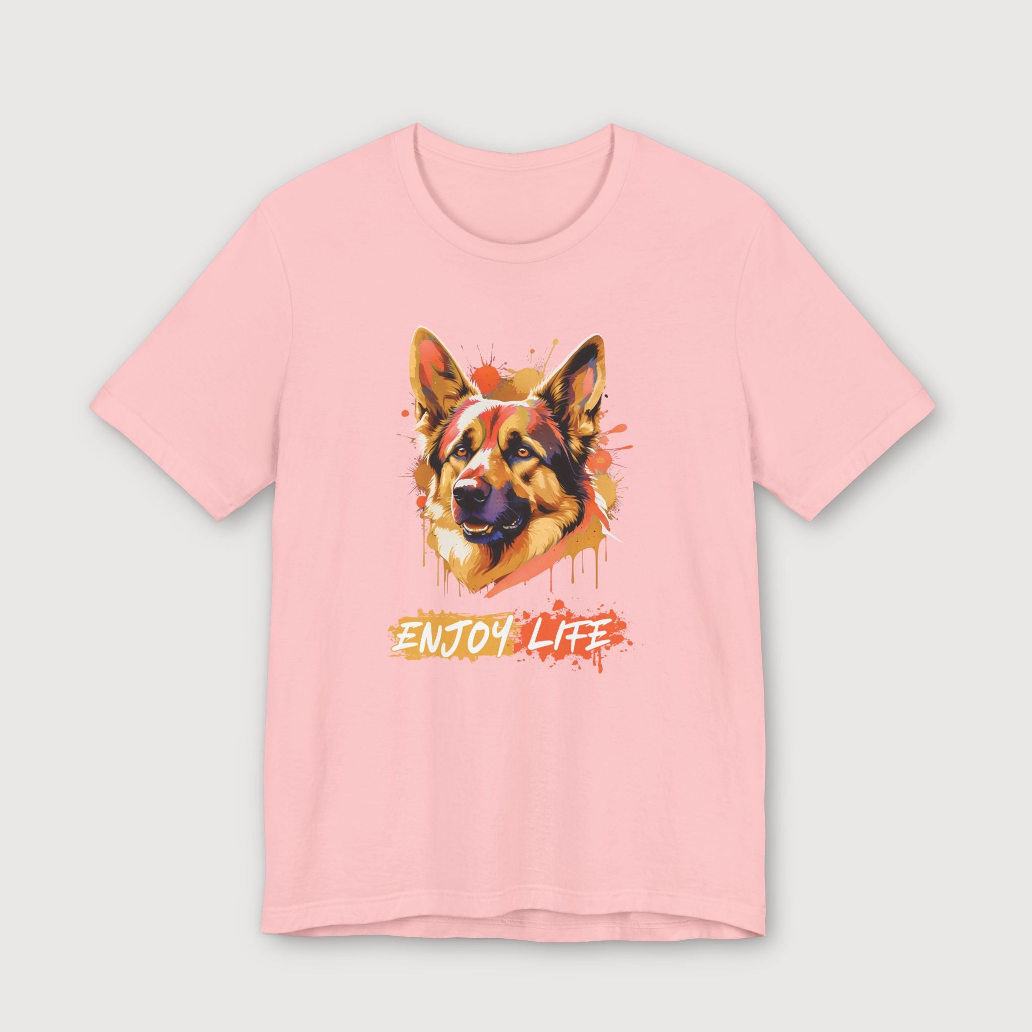 Enjoy Life - Orange Dog - T-Shirt
