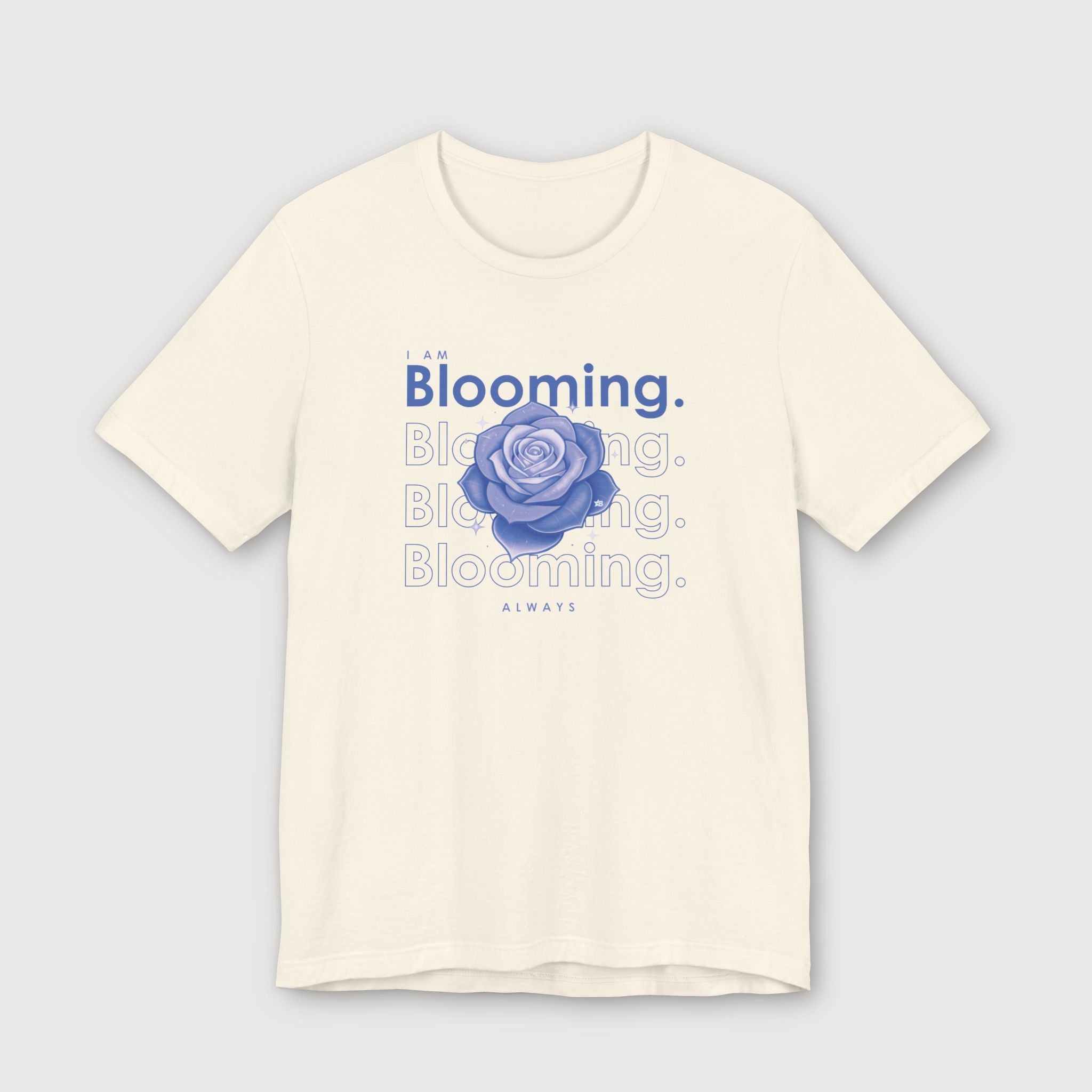 I am Blooming - Lavender Blue Flower - T-Shirt