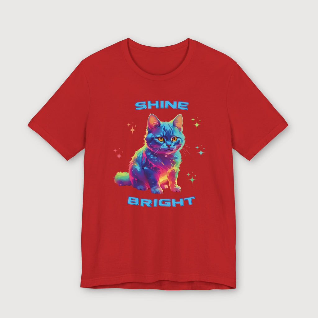 Shine Bright - Multicolored Cat - T-Shirt