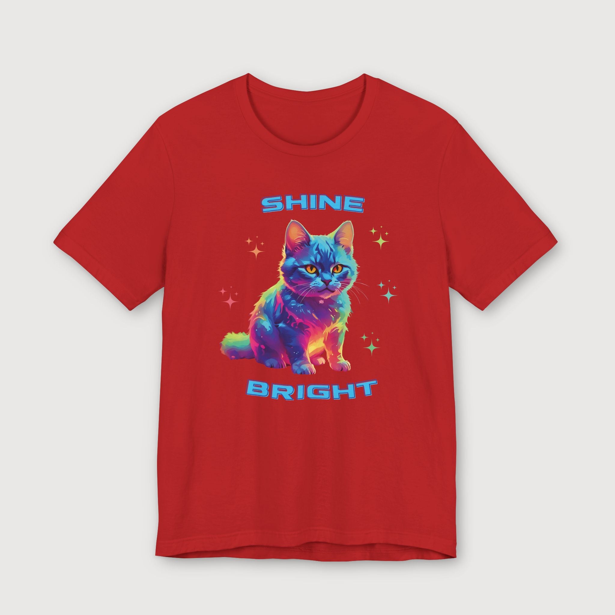 Shine Bright - Multicolored Cat - T-Shirt