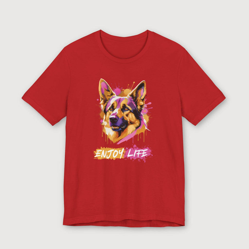 Enjoy Life - Pink Dog - T-Shirt