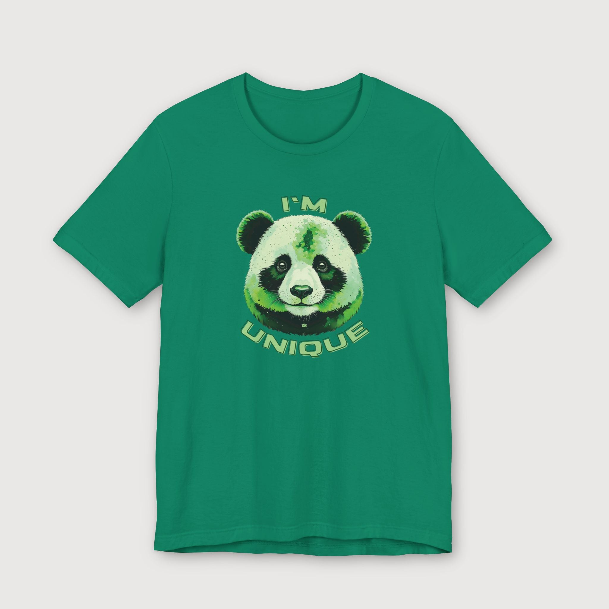 I'm Unique - Green Panda - T-Shirt