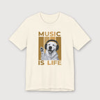 Music is Life - Dog - T-Shirt