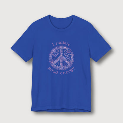 I Radiate Good Energy - Purple Peace Sign