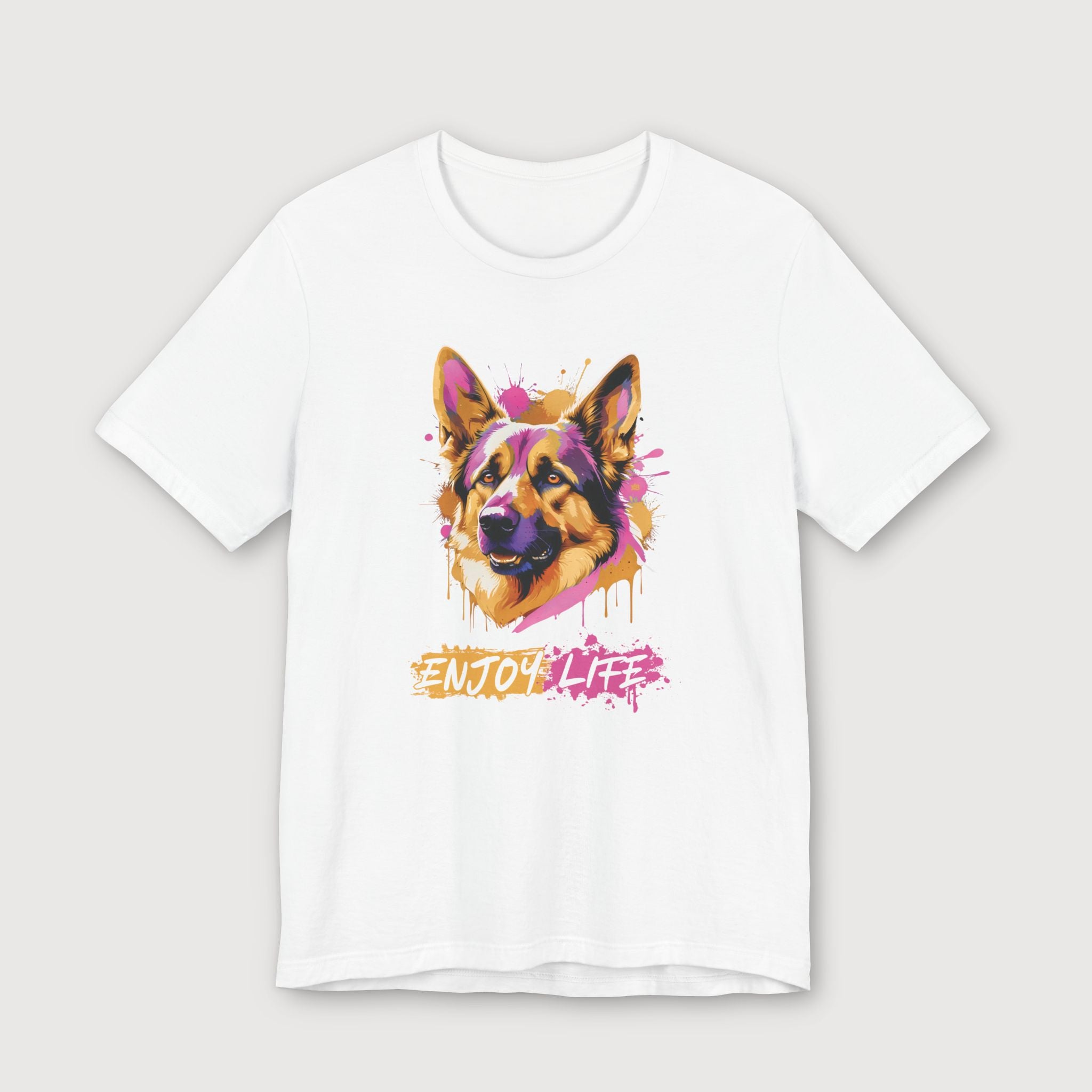 Enjoy Life - Pink Dog - T-Shirt