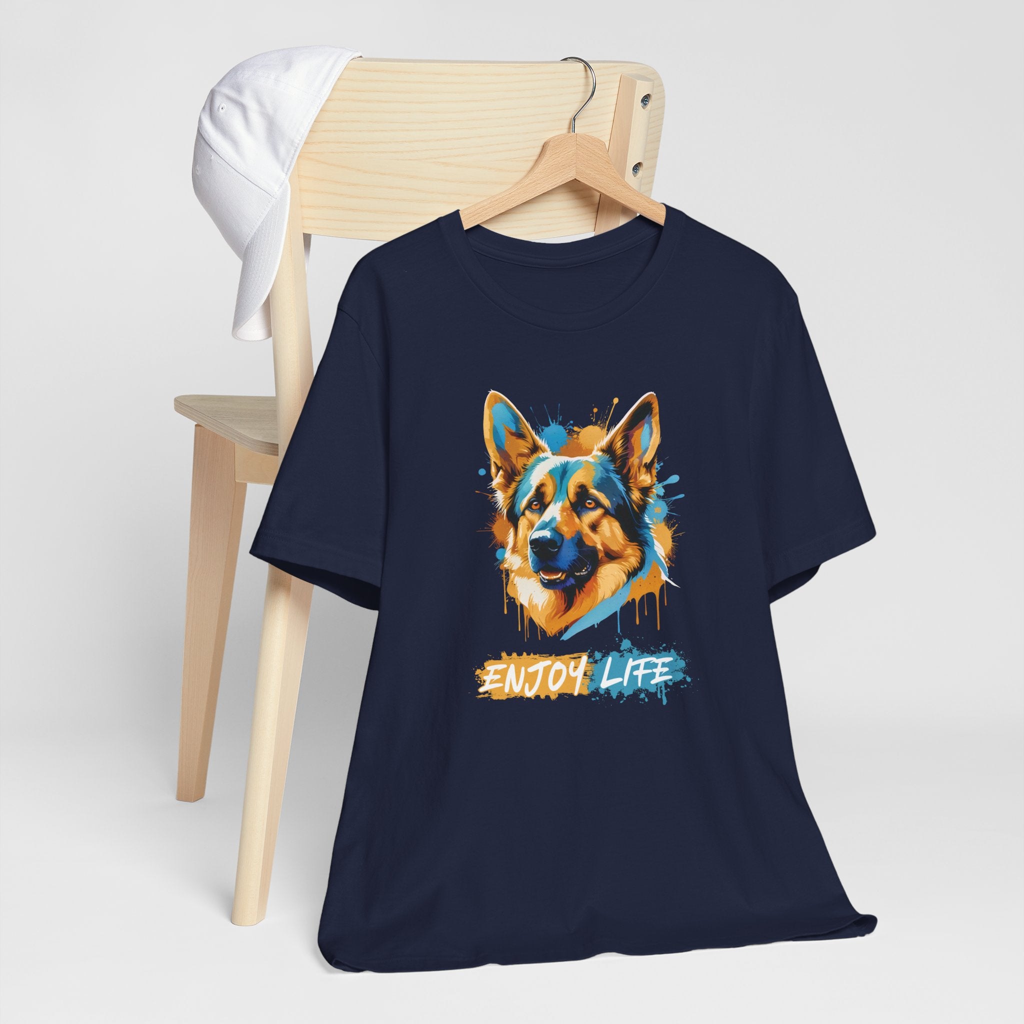 Enjoy Life - Blue Dog - T-Shirt