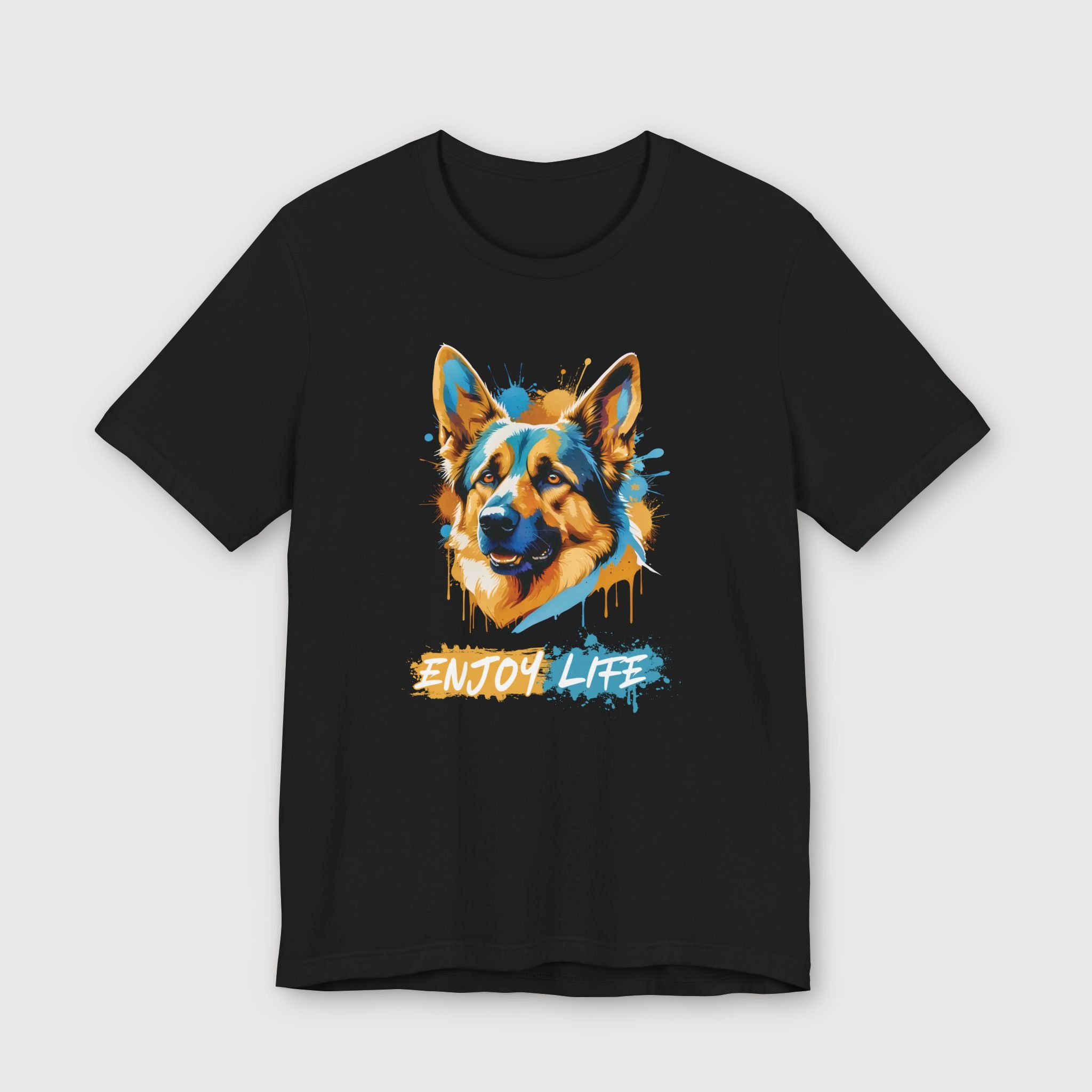 Enjoy Life - Blue Dog - T-Shirt