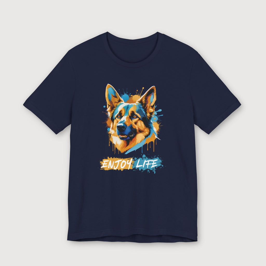 Enjoy Life - Blue Dog - T-Shirt