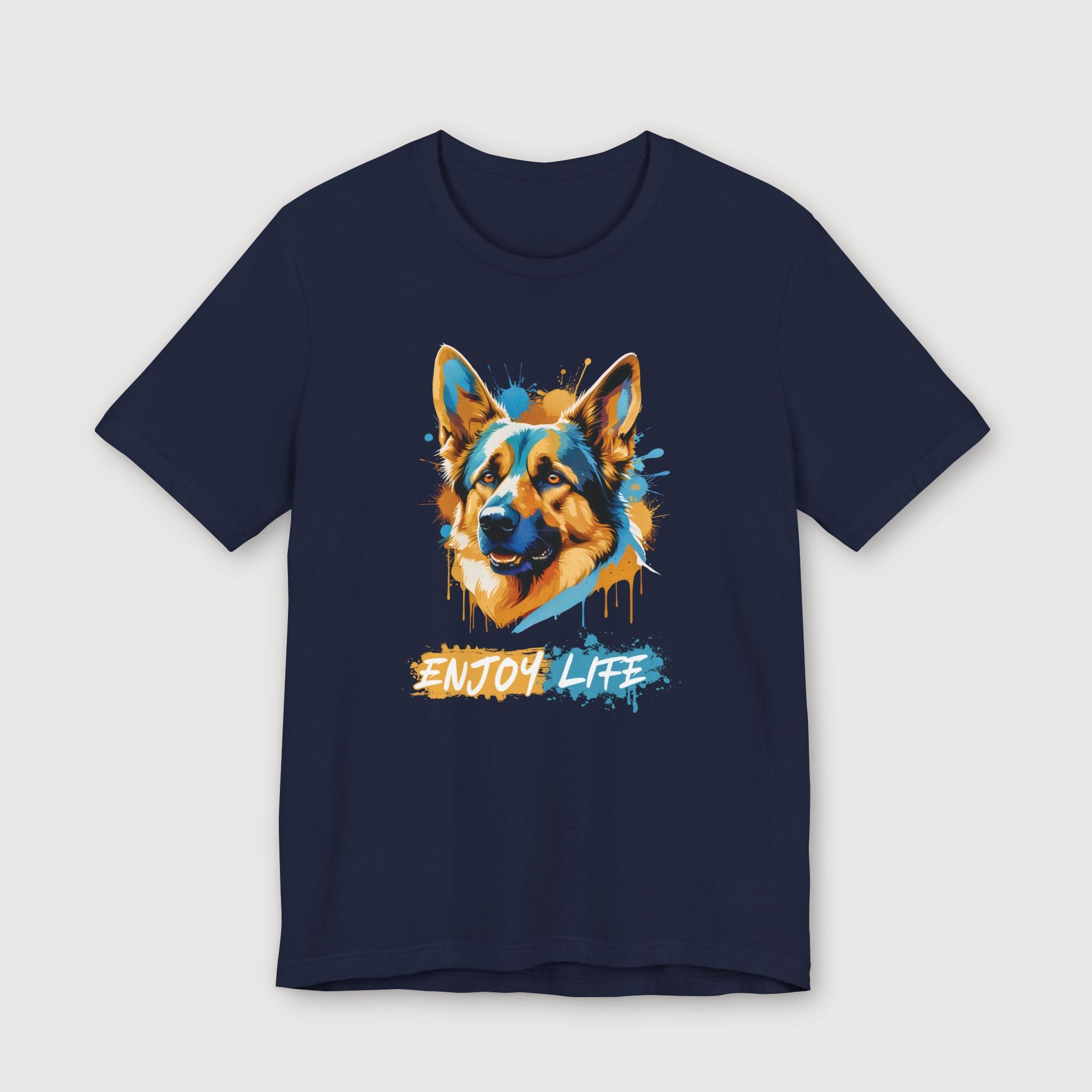 Enjoy Life - Blue Dog - T-Shirt