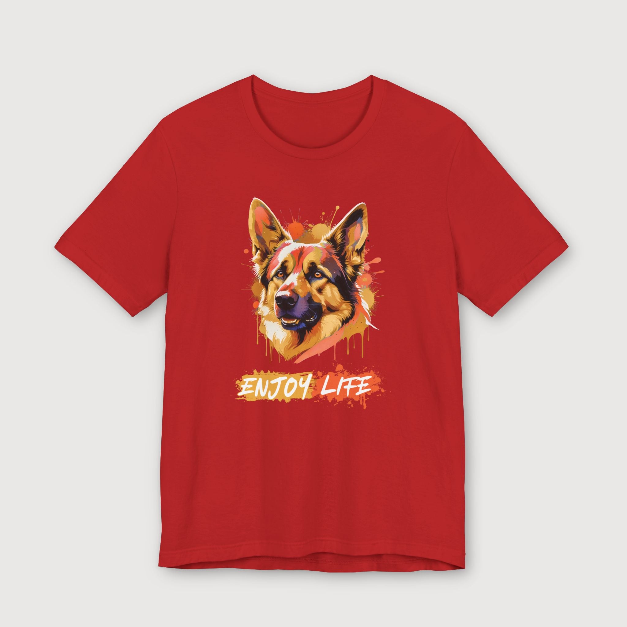Enjoy Life - Orange Dog - T-Shirt