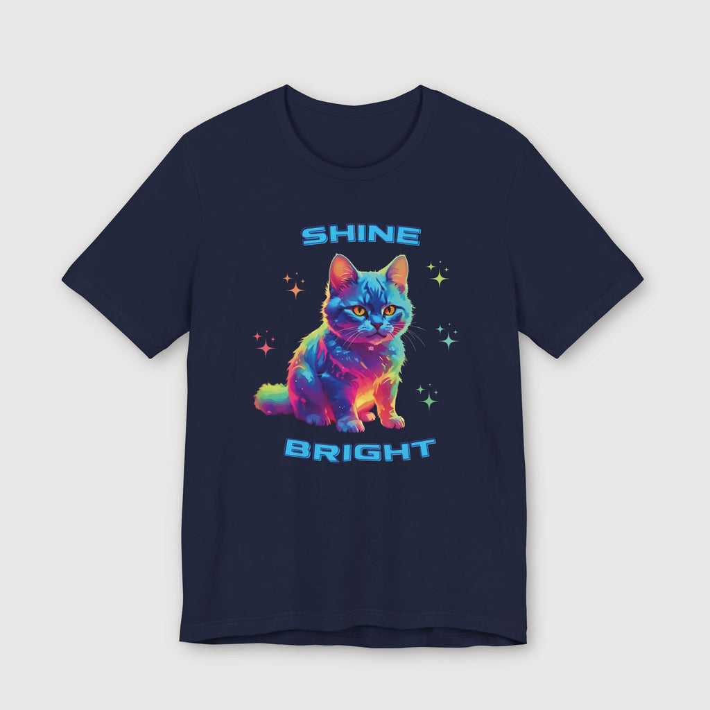 Shine Bright - Multicolored Cat - T-Shirt