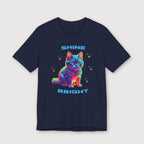 Shine Bright - Multicolored Cat - T-Shirt
