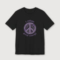 I Radiate Good Energy - Purple Peace Sign - T-Shirt