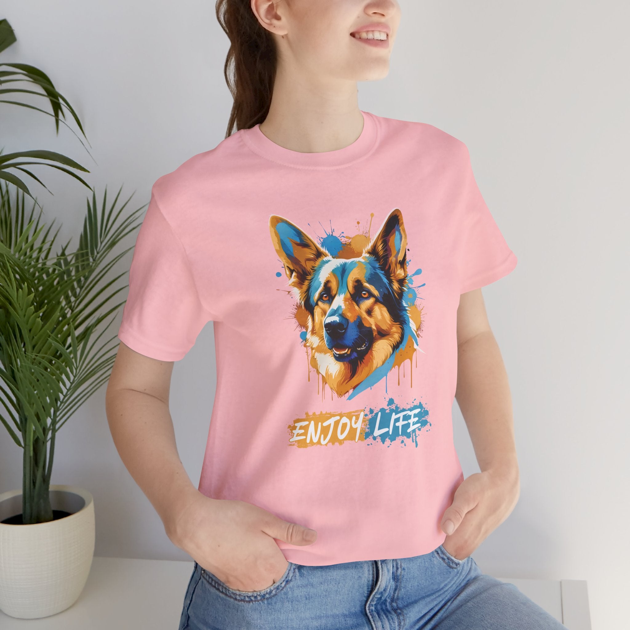 Enjoy Life - Blue Dog - T-Shirt