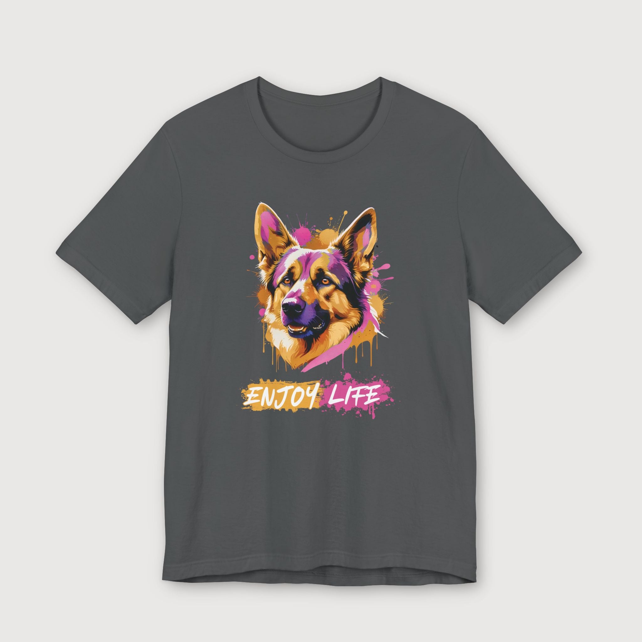 Enjoy Life - Pink Dog - T-Shirt