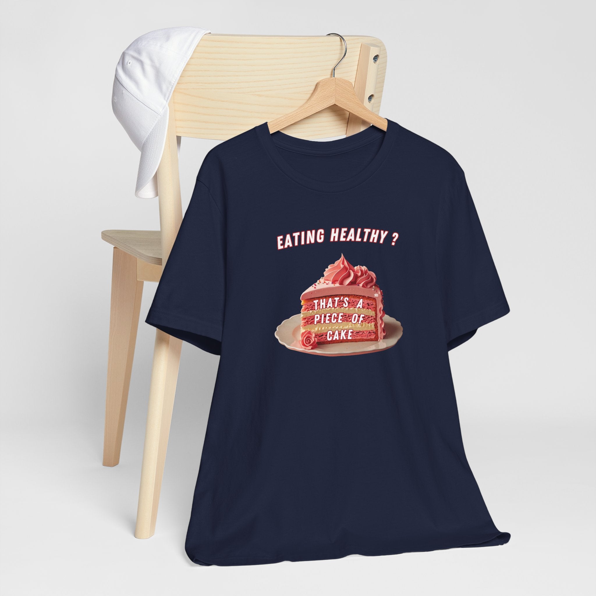 Eating Healthy? - Pink Cake - T-Shirt