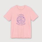 I Radiate Good Energy - Purple Peace Sign - T-Shirt