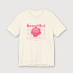 I am Beautiful - Pink Flower - T-Shirt