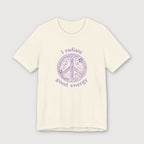 I Radiate Good Energy - Purple Peace Sign - T-Shirt