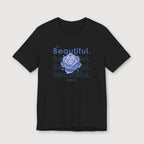 I am Beautiful - Lavender Blue Flower - T-Shirt
