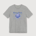 I am Beautiful - Lavender Blue Flower - T-Shirt