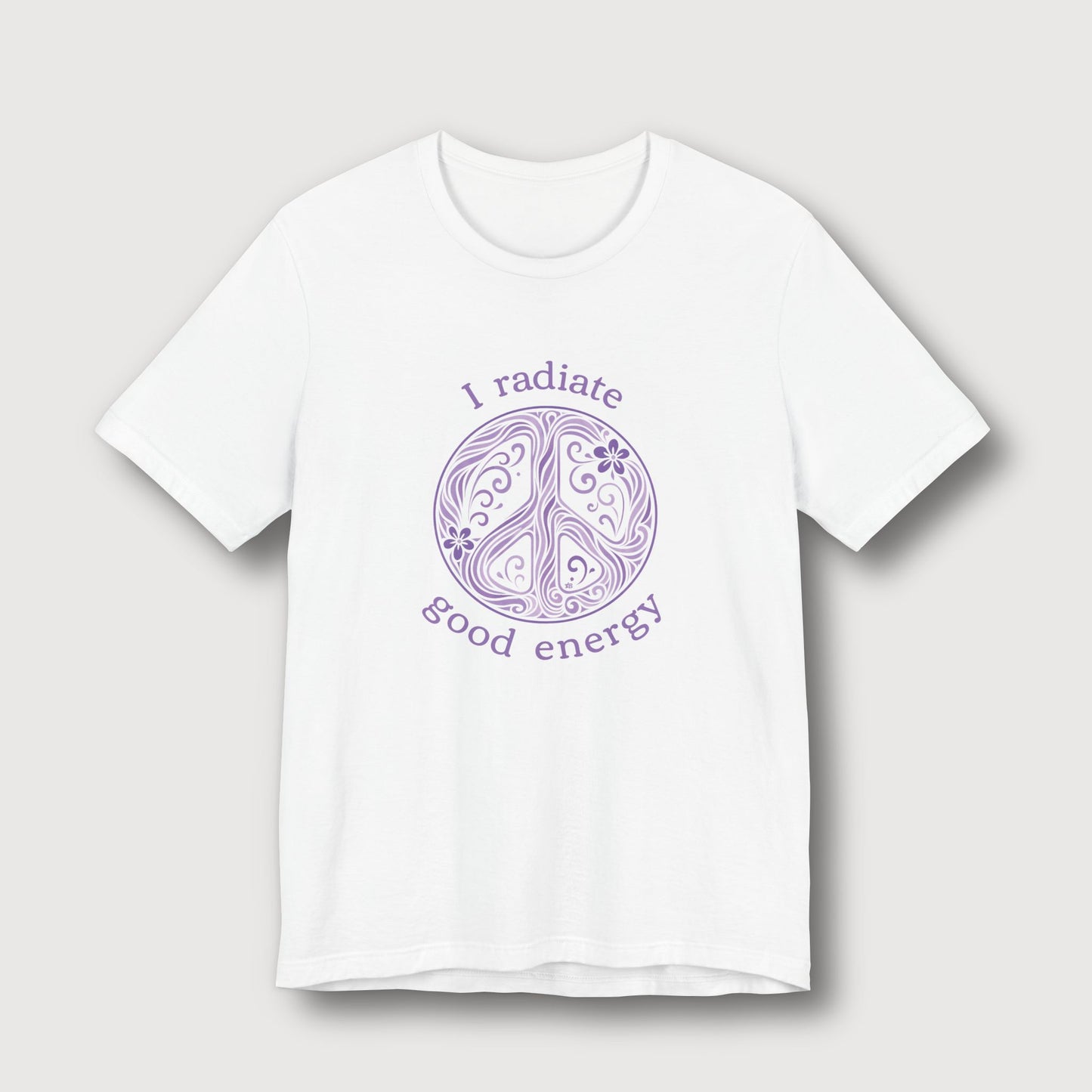 I Radiate Good Energy - Purple Peace Sign