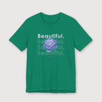 I am Beautiful - Lavender Blue Flower - T-Shirt
